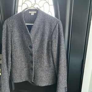 Coldwater Creek Women's Gray Textured Blazer